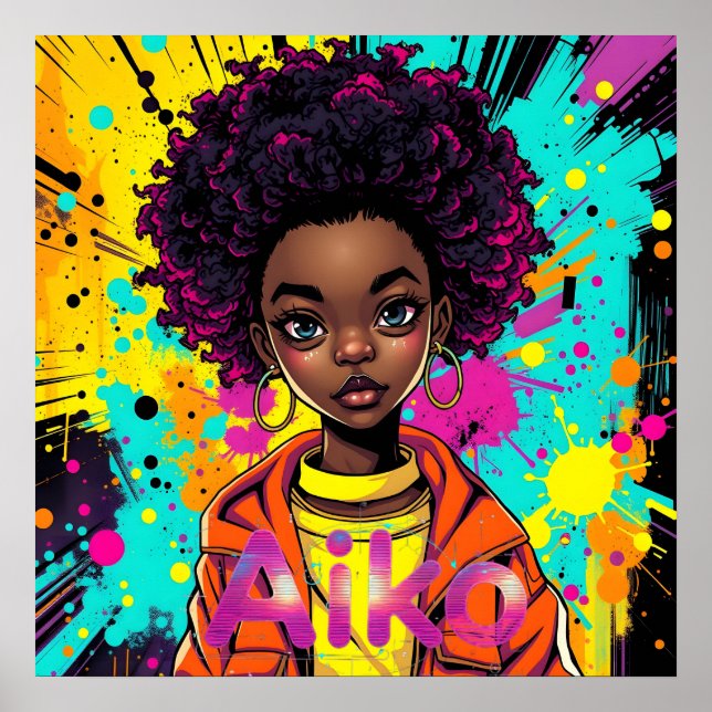 Affiche AiKo Grunge Graphic #1 (Devant)