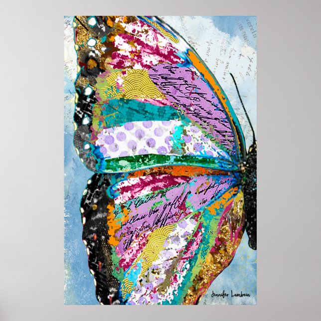 Affiche Aile à papillon du lever du soleil (Devant)