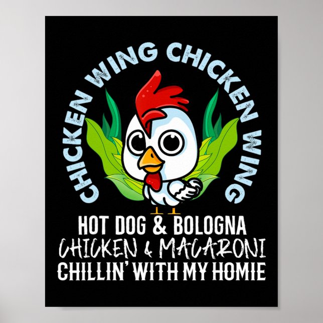 Affiche Aile de Poulet Aile de Poulet Hot Dog Bologna Maca (Devant)