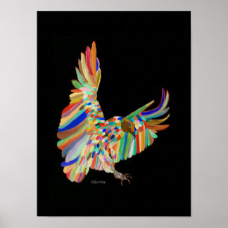 Affiche Ailes arc-en-ciel Dessin de LeeMarie