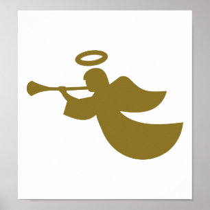 Affiche Ailes d'ange d'or