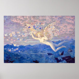 Affiche Ailes du matin par Edward Robert Hughes