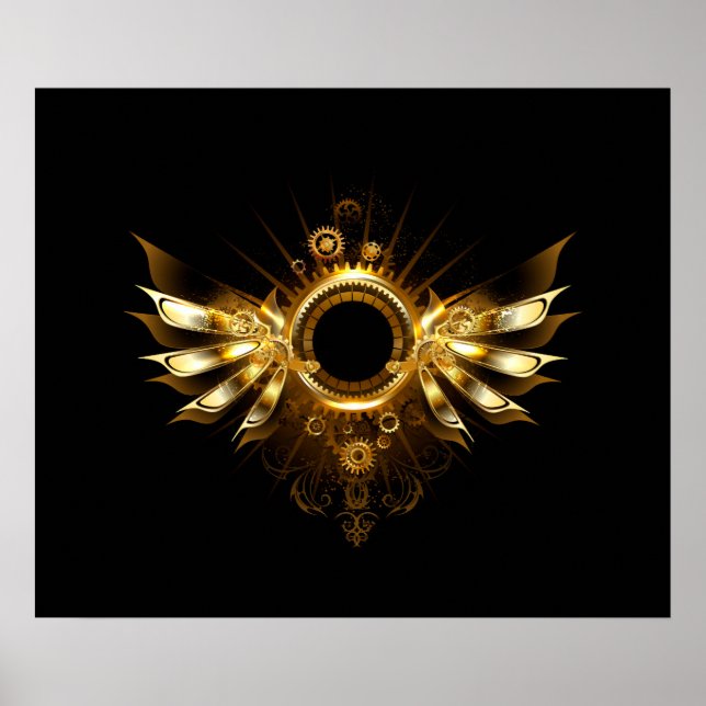 Affiche Ailes steampunk (Devant)