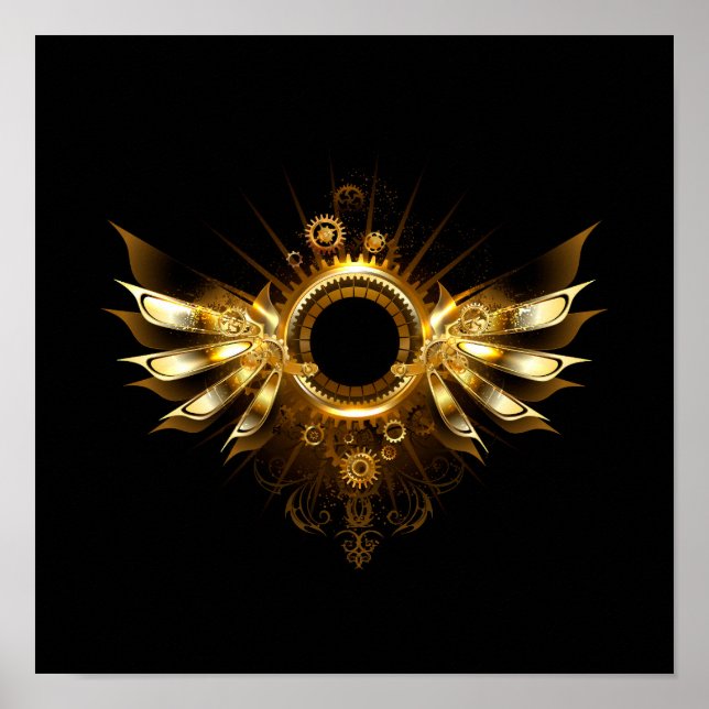 Affiche Ailes steampunk (Devant)