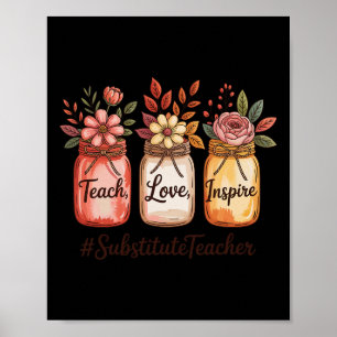 Affiche Aime Inspirer Enseigne Pot Retour à l'école Rempla