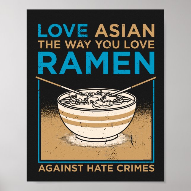 Affiche Aimer Asiatique Comme Vous Aimez Ramen (Devant)