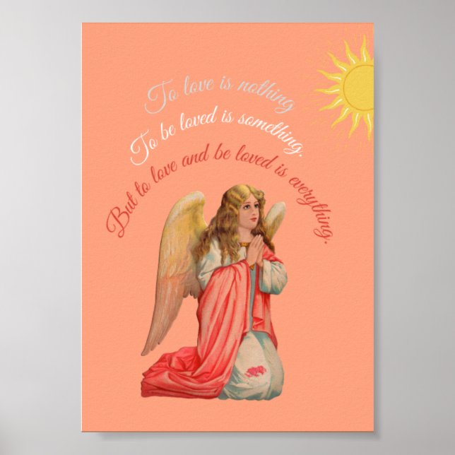 Affiche "Aimer et être aimé est tout". (Devant)