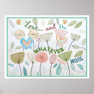 Affiche Aimer et respecter la sagesse Citation de l'affich