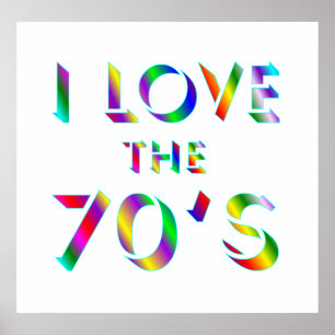 Affiche Aimer l'affiche des années 70