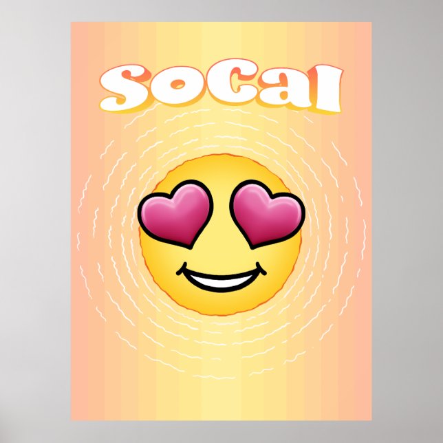 Affiche Aimer les yeux Emoji SoCal (Devant)