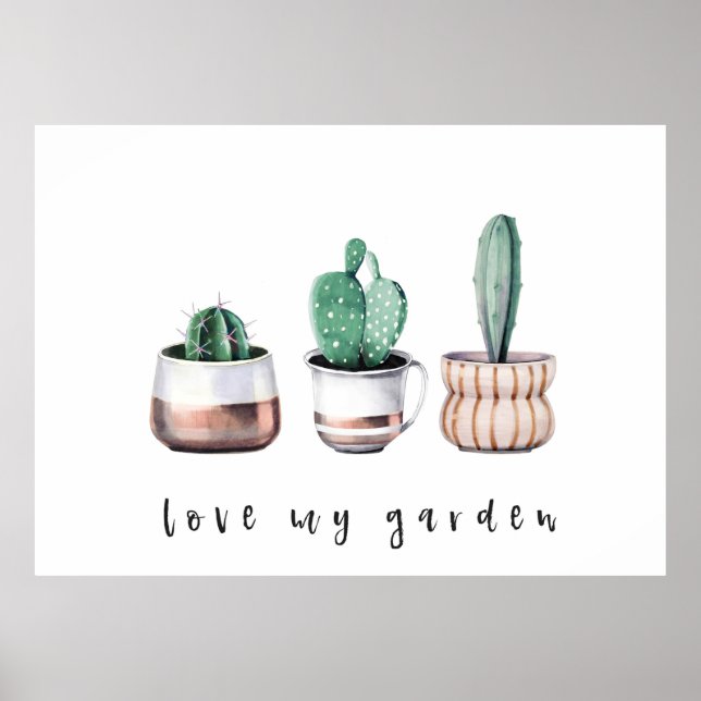 Affiche Aimer Mon Jardin Cactus (Devant)
