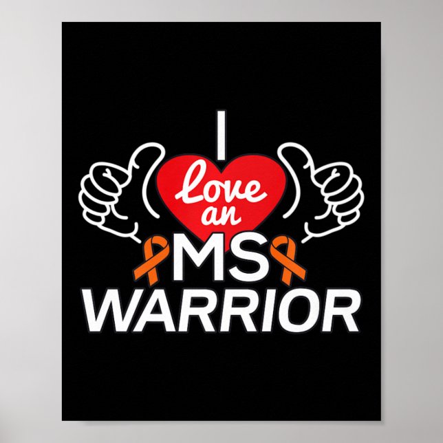 Affiche Aimer Une Sclérose En Plaques Mme Warrior (Devant)