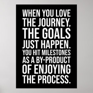 Affiche Aimez Le Voyage, Profitez Du Processus - Motivatio
