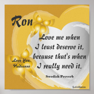 Affiche Aimez-moi comme je suis, personnaliser de