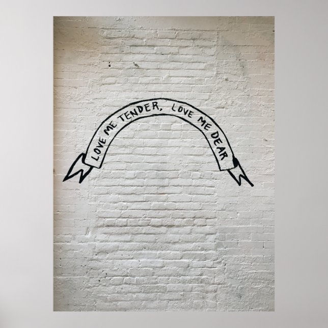 Affiche Aimez-moi tendre amour mes chers citations murales (Devant)