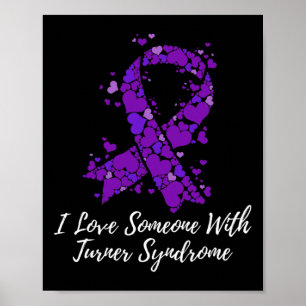 Affiche Aimez quelqu'un avec la sensibilisation au syndrom