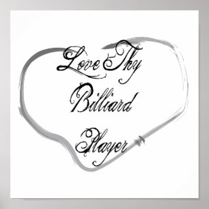 Affiche Aimez votre joueur de billard