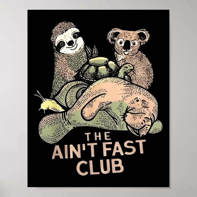 Affiche Aint Fast Club Koala Sloth Turtle (Devant)