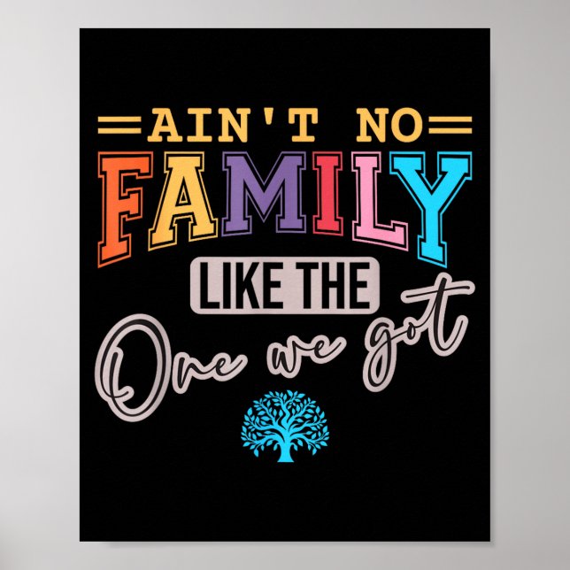 Affiche Ain't No Family Like The One I Got Matching Family (Devant)