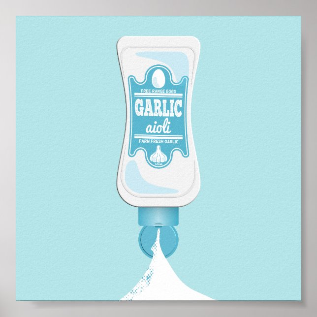 Affiche Aioli d'ail (Devant)