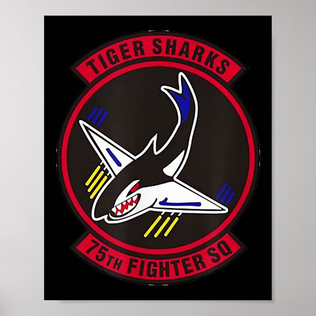 Affiche Air Ce 75th Fighter Squadron Indédidédicaca Tiger  (Devant)