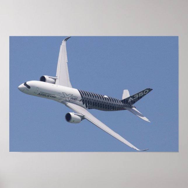 Affiche Airbus A350 En Vol (Devant)