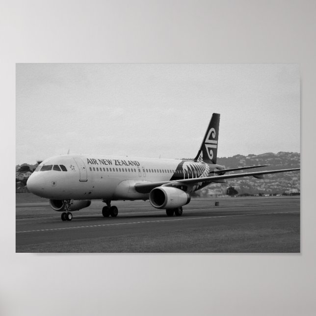 Affiche Airbus A 320 Air New Zealand (Devant)