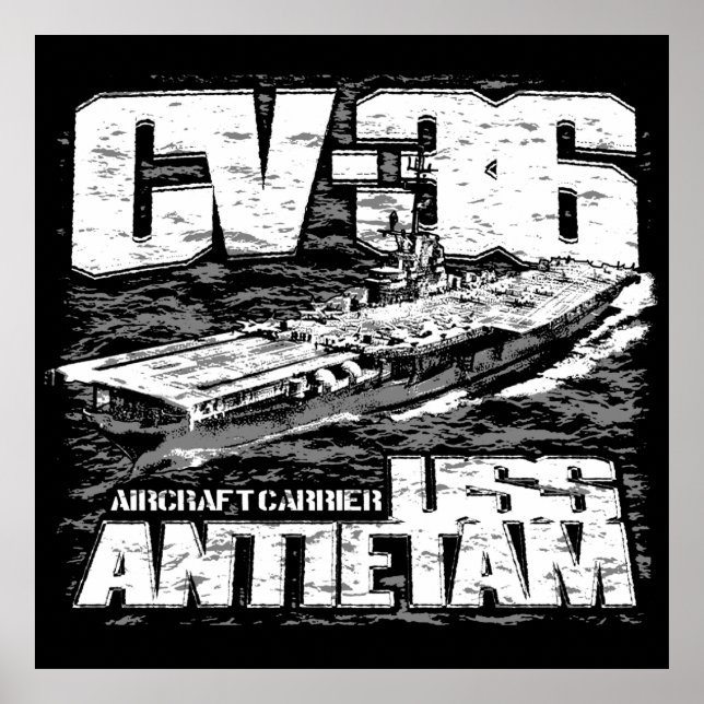 Affiche Aircraft carrier Antietam (Devant)