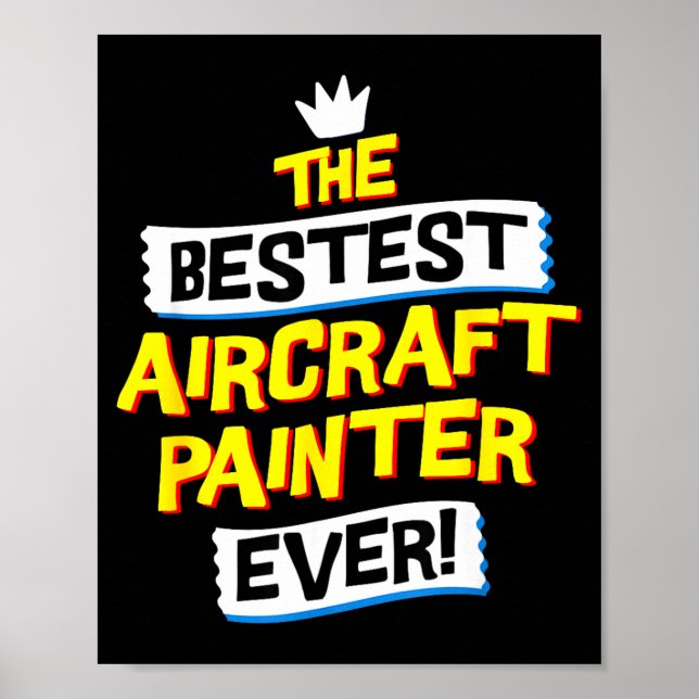 Affiche Aircraft Painter, Funny Airplane Paint Job Occupat (Devant)