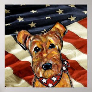 AFFICHE AIRDALE TERRIER