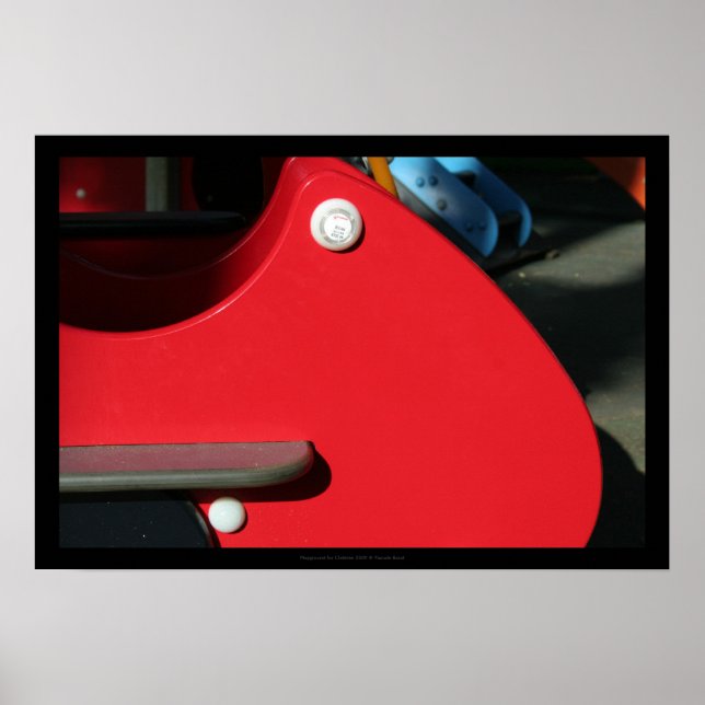 Affiche Aire de jeux 4 Enfants Réserve aux Enfants 5 Poste (Devant)