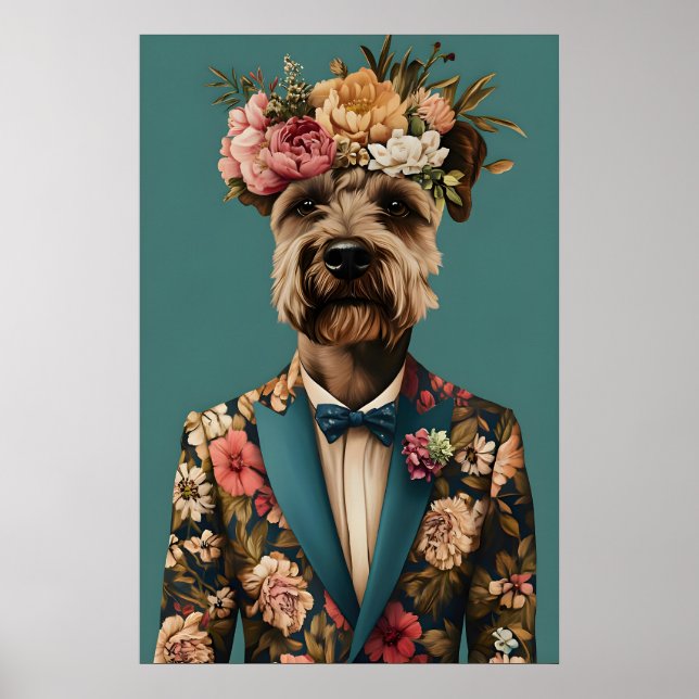 Affiche Airedale Terrier In Suit Poster, Airedale Terrier (Devant)