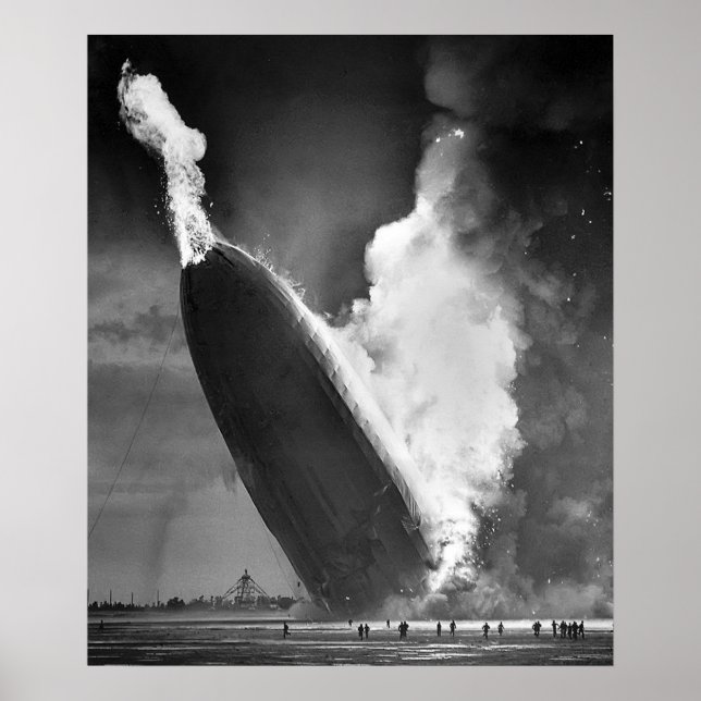 Affiche Airship Hindenburg Disaster Circa 1937 (Devant)
