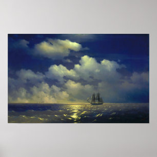 Affiche Aivazovsky - Brig Mercury, Victoire sur 2 Turcs…