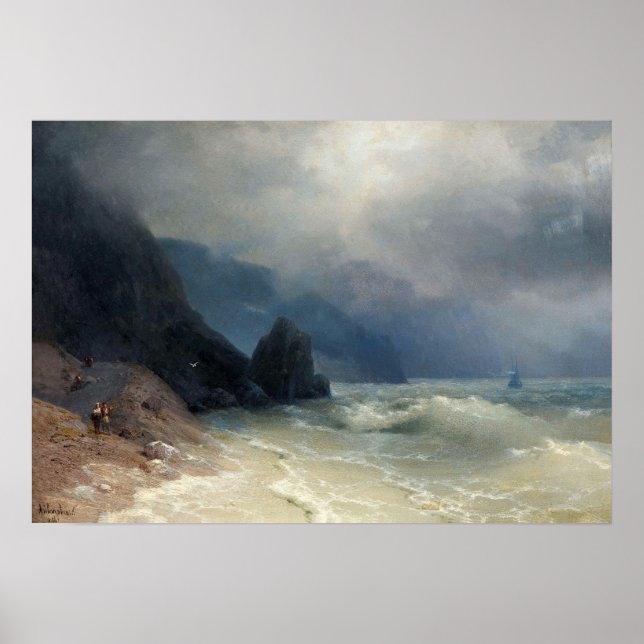 Affiche Aivazovsky - Côte de la mer (Devant)