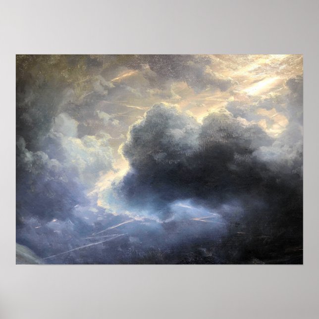 Affiche Aivazovsky - Fragment Oblaka i Molnii (Devant)