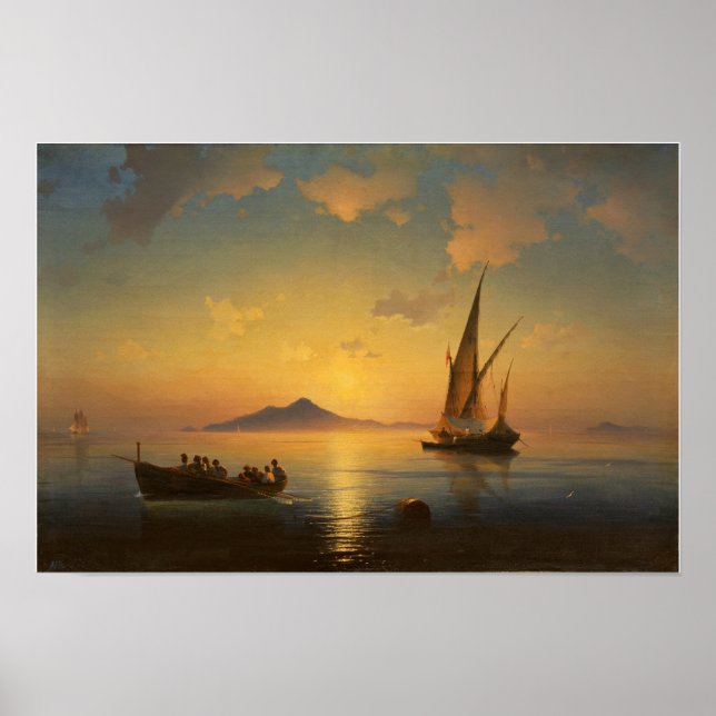 Affiche Aivazovsky - Golfe De Naples (Devant)
