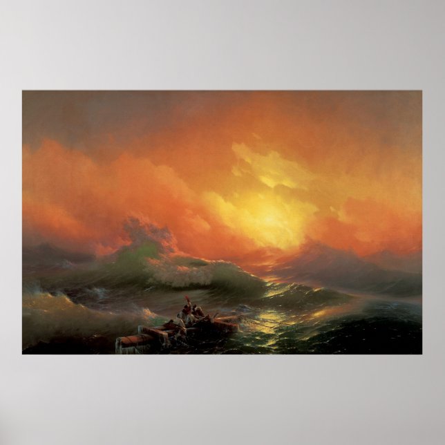 Affiche Aivazovsky, Ivan - La Neuvième Vague (Devant)