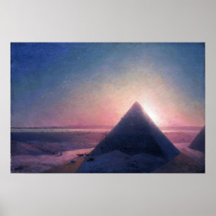 Affiche Aivazovsky - La Grande Pyramide De Gizeh