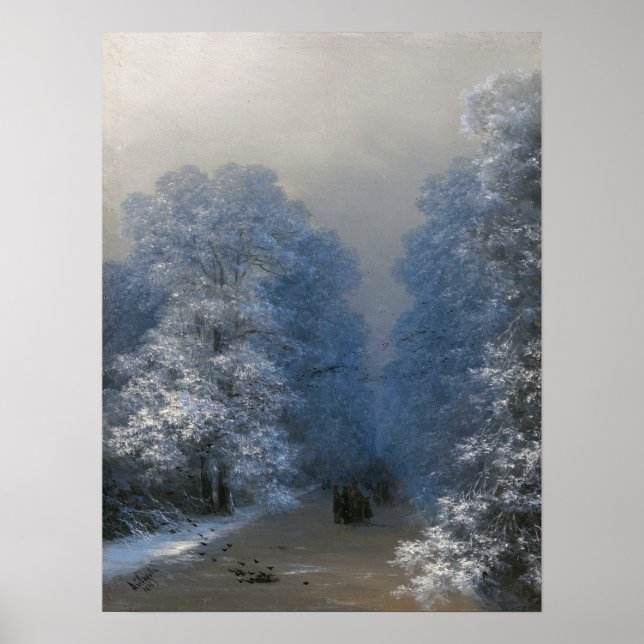 Affiche Aivazovsky - Paysage d'hiver (Devant)
