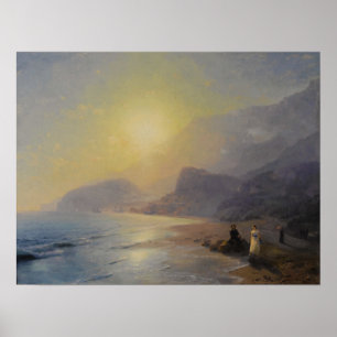 Affiche Aivazovsky - Pouchkine Sur Le Rivage