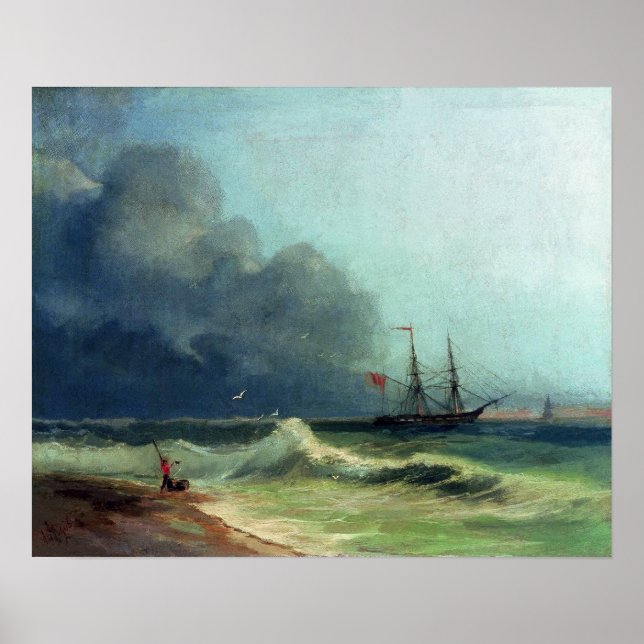 Affiche Aivazovsky - The Sea Before The Storm (Devant)