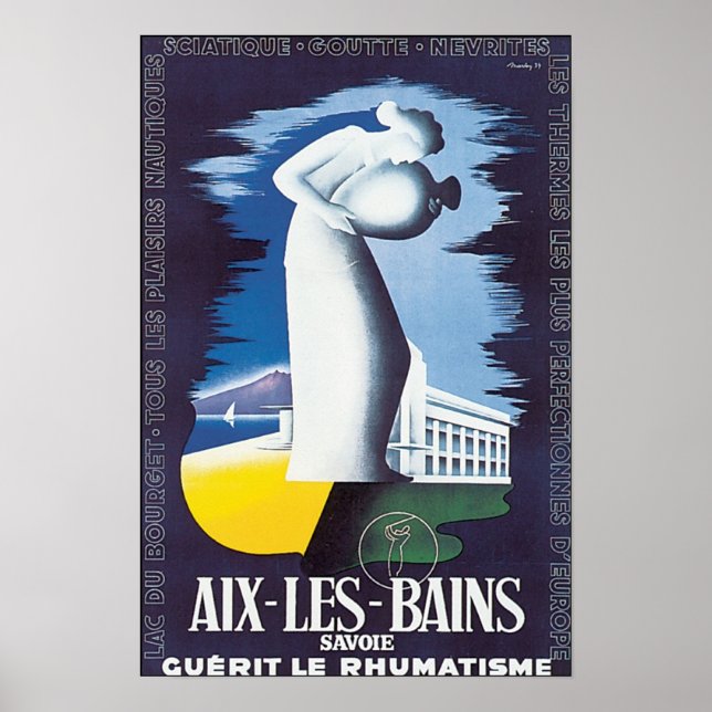 Affiche Aix Les Bains Savoie (Devant)
