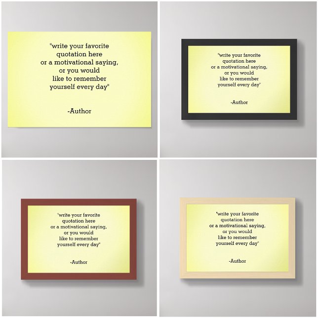 Affiche Ajouter / Créer Votre Propre Devis (quote poster, inspirational quotes posters)