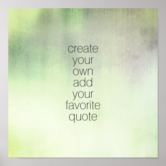 Affiche ajouter un devis aquarelle design couleurs douces  (Devant)