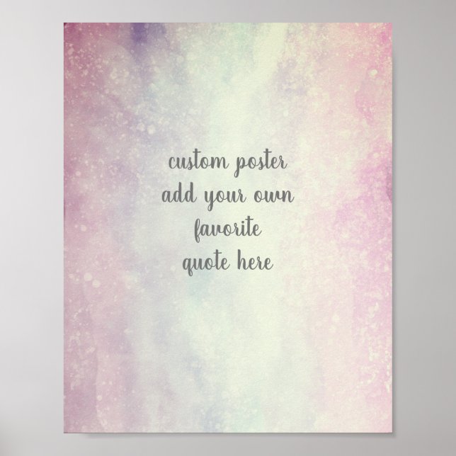 Affiche ajouter un devis peint aquarelle (Devant)