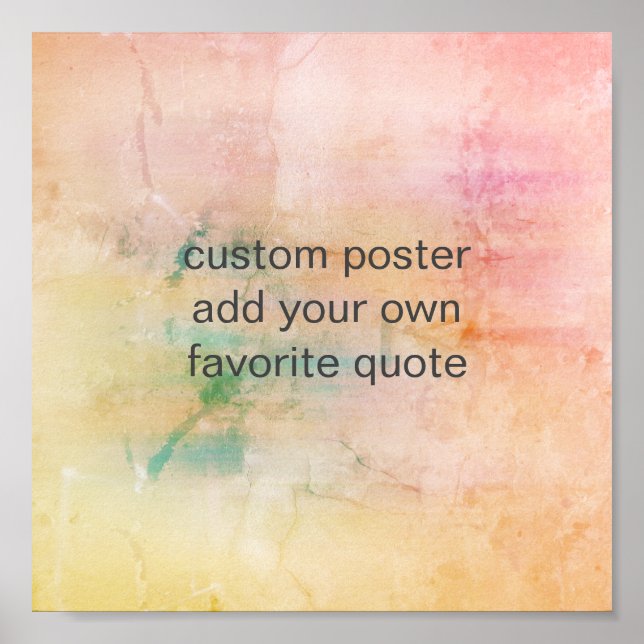 Affiche ajouter un devis peinture abstraite design rose ja (Devant)