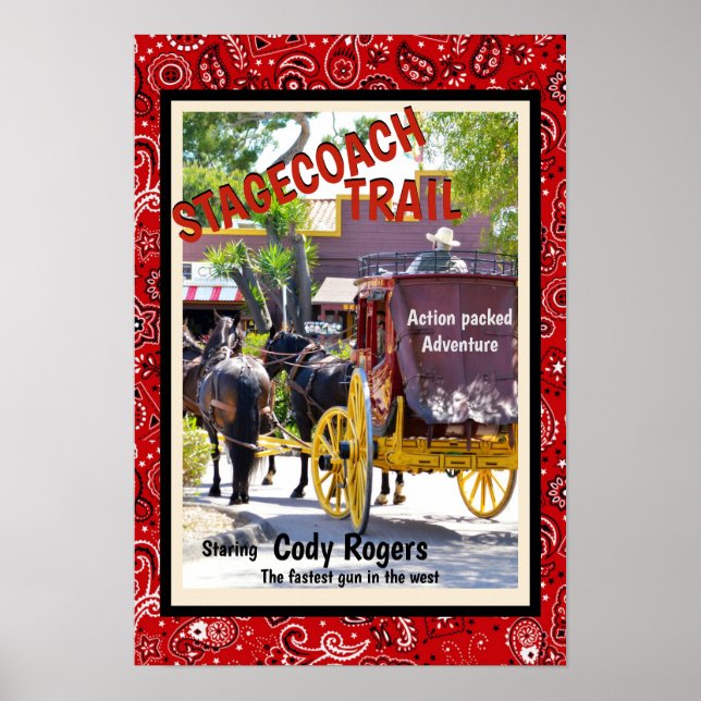 Affiche Ajouter un nom faire votre propre film Western Vin (Devant)