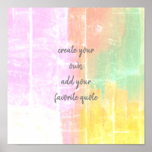Affiche ajouter un trait de trait de citation couleurs pas