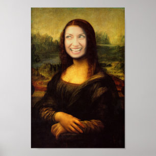 Affiche Ajouter un visage Mona Lisa